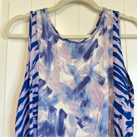Lightweight summer sleeveless mini dress cover up perfect for beach / pool XL - Picture 6 of 6
